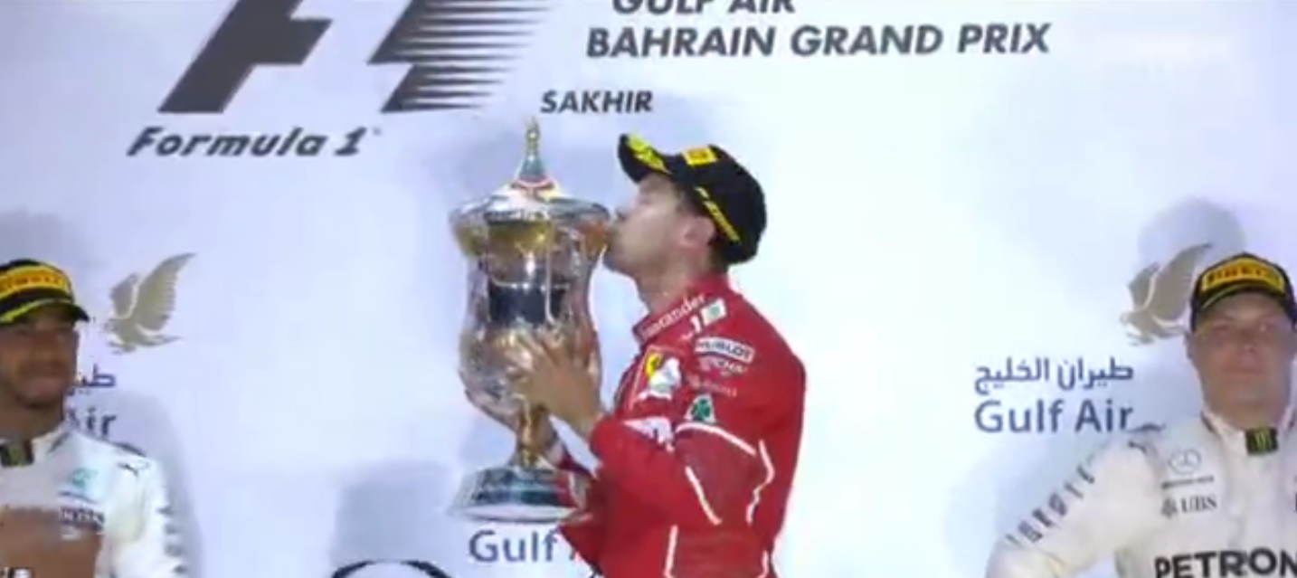 La coupe du grand prix du Bahrain 2017