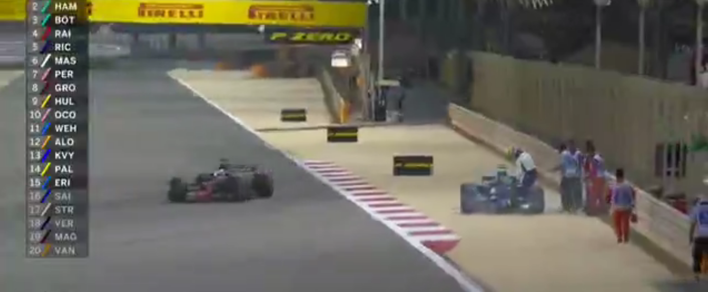 Fin de la course du grand prix du Bahrain 2017