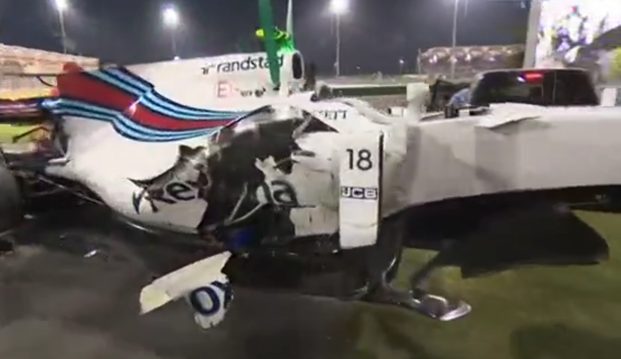 Accident au début du grand prix du Bahrain 2017