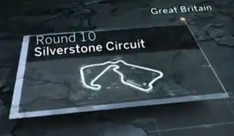 British Grand Prix d'Angleterre de Formule 1 2017 : plan du circuit à Silverstone.