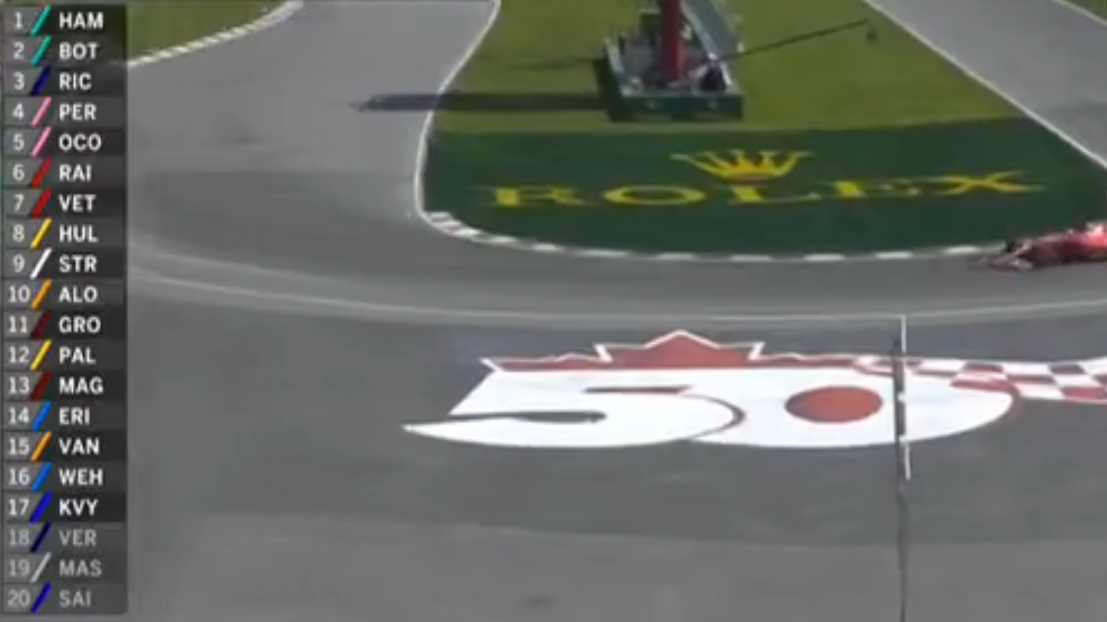 grand prix de Formule 1 du Canada du 11 juin 2017 au 58ème tour