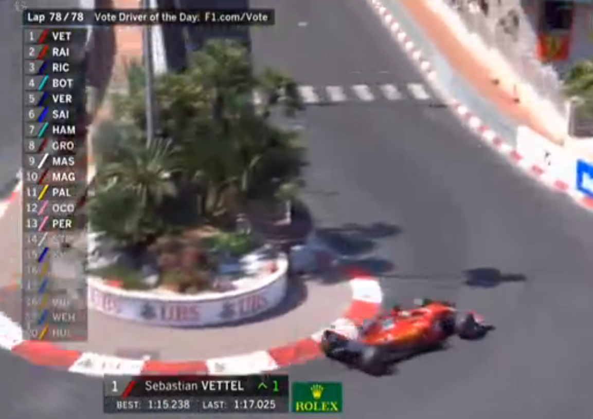 Sebastian Vettel premier à Monaco.