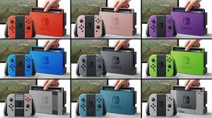 toutes les couleurs possibles pour la switch